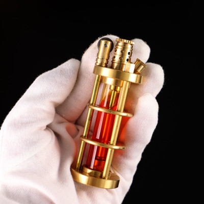 Vỏ Hột Quẹt Bật Lửa Xăng Đá TC17 Thủ Công Làm Bằng Đồng Nguyên Chất Trong Suốt Thiết Kế Tinh Tế, Sang Trọng