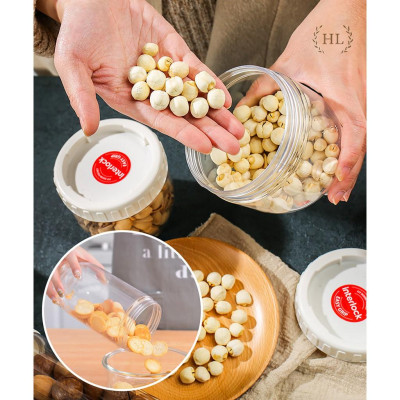 BỘ 5 HŨ THỦY TINH XẾP TRỒNG LÊN NHAU KHÓA THÔNG MINH INTERLOCK