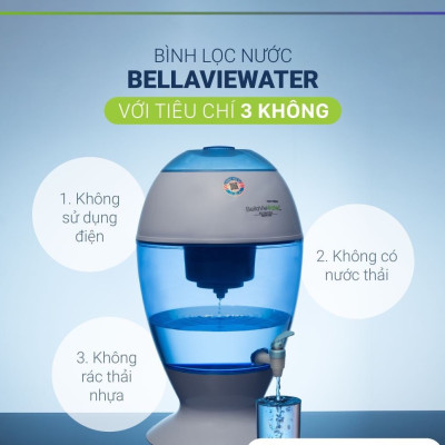 Bình tạo nước ion kiềm 20L tặng kèm lõi lọc thay thế - Hàng nhập khẩu Mỹ