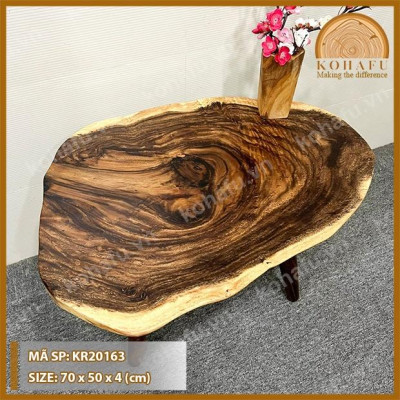 BÀN SOFA ME TÂY NGUYÊN TẤM SIUE6 VÂN GỖ KR20161