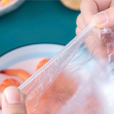 Màng bọc thực phẩm có chun combo 100 chiếc co giãn nhỏ gọn có thể tái sử dụng, túi bọc đồ ăn Cicico A239