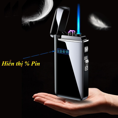 Bật lửa điện 2 chế độ vừa điện plasma vừa khò gas độc lạ