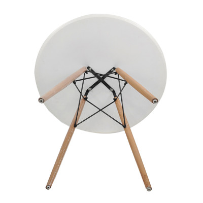 Bàn café hình tròn chân gỗ cách điệu ECOFURNIX BG215