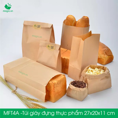 MFT4A- 27x20x11 cm - 100 Túi đựng thực phẩm - Túi đựng đồ ăn