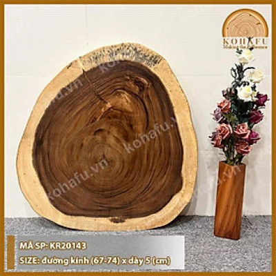 MẶT BÀN OVAL GỖ ME TÂY KR20143 - XEM NGAY