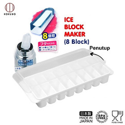 Khay đá Yukipon Block 8 viên - Hàng Nội Địa Nhật Bản