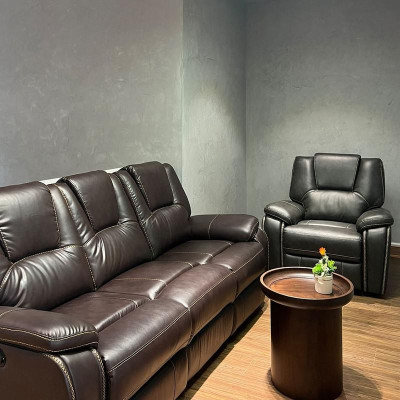 Ghế sofa 3 chỗ ngã lưng thư giãn bằng điện sang trọng SMLIFE Jonathan E3 | D212 x  R96 x C99cm | nâng hạ lưng ghế