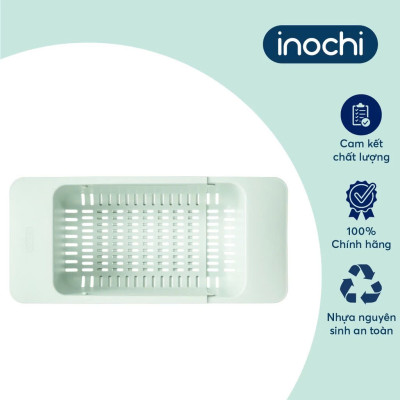 Khay Trượt Yoko: Gác chậu rửa, nhựa nguyên sinh, kháng khuẩn Ag+, tiện dụng - Hàng chính hãng ( Tặng kèm khăn lau pakasa)