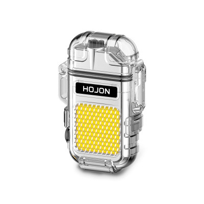 Vỏ Hột Quẹt Hojon F33 Plasma 2 Tia Sạc USB Kiêm Đèn Pin Siêu Sáng Chống Nước Cực Tốt - Nhiều Màu