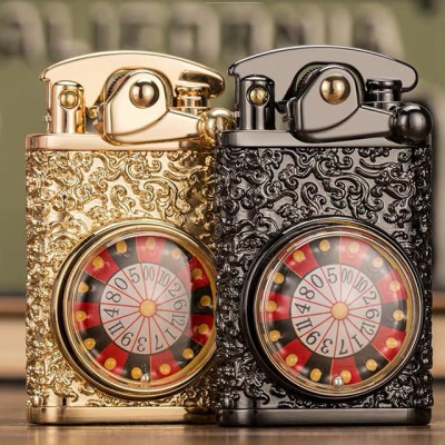 Vỏ Hột Quẹt Bật Lửa Xăng Zorro Z613 Thiết Kế Họa Tiết Vòng Xoay Roulette Đẹp Độc Lạ - Dùng Xăng Bấc Đá Cao Cấp