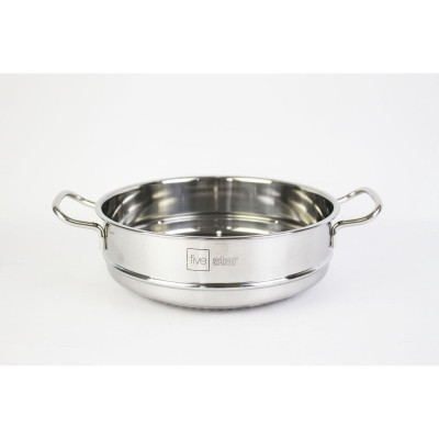 Bộ Nồi Chảo 3 Đáy Inox 430 Cao Cấp Fivestar Standard 6 món nắp kính , dùng được mọi bếp