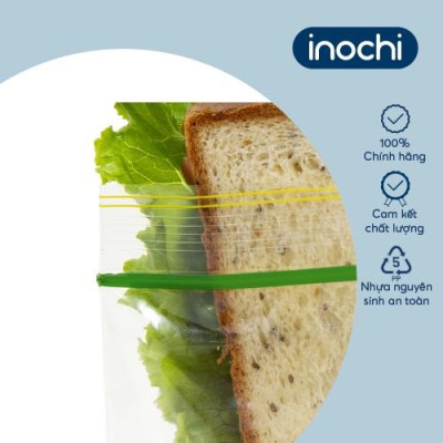 Túi zipper đa năng Shinshen 1L (loại bấm vàng xanh) - Hộp 20 túi