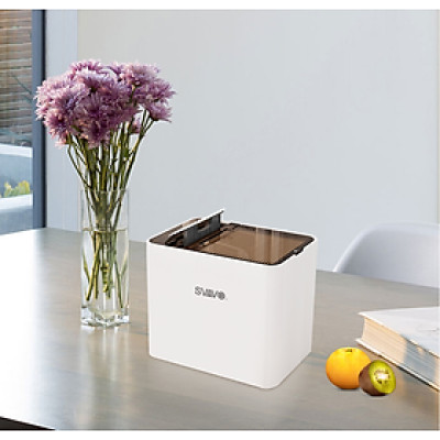 Hộp Đựng Tăm Cảm Ứng Tự Động Không Chạm Thông Minh SVAVO Kèm 04 Pin Sạc AAA 900mAh - Hàng Chính Hãng