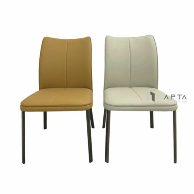Ghế tiếp khách da simili LUX 44A-P Nội thất Capta Ghế bọc nệm PVC màu trắng kem xám vàng kem hiện đại nhập khẩu