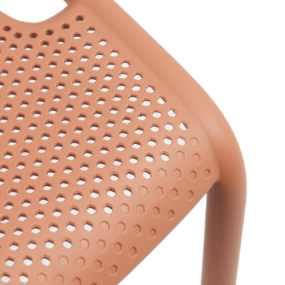 Ghế nhựa đúc liền khối tựa lưng dạng lưới