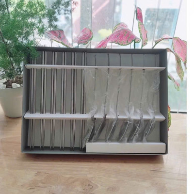 Bộ 12 Muỗng Đũa Inox Sáng Bóng – Không Gỉ, Chống Oxi Hóa – Thiết Kế Sang Trọng - HÀNG CHÍNH HÃNG MINIIN