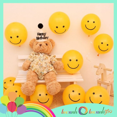 Bong bóng trang trí tiệc xinh hình mặt cười size 10