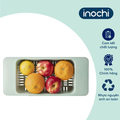 Khay Trượt Yoko: Gác chậu rửa, nhựa nguyên sinh, kháng khuẩn Ag+, tiện dụng - Hàng chính hãng ( Tặng kèm khăn lau pakasa)