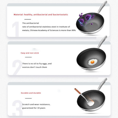 Chảo chống dính lòng sâu inox 304 cao cấp DSP CS004 bằng thép không gỉ, độ cứng cao - HÀNG CHÍNH HÃNG