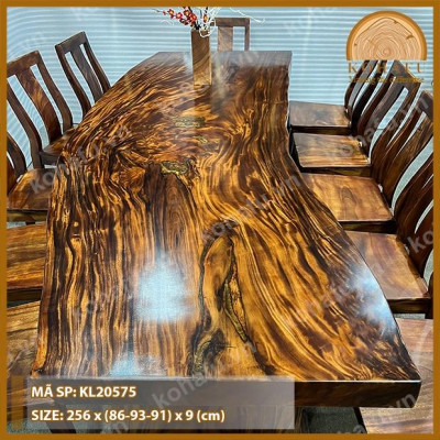 Mặt Bàn Me Tây Uốn Lượn Tự Nhiên - KL20575