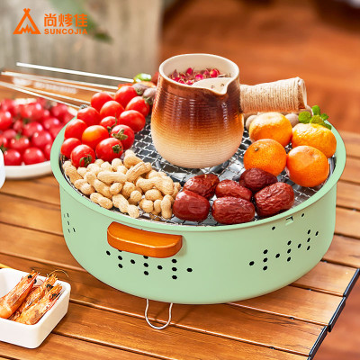 Bếp nướng than hoa cao cấp chất liệu thép chịu nhiệt tốt không gỉ dễ dàng sử dụng, an toàn, kèm vỉ