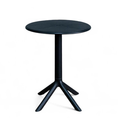 Bàn nhựa tròn 60 cm 4 chân TE1548-06S Nội thất Capta Bàn cafe nhựa pp màu trắng đen chân 4 cạnh độc đáo bền bỉ tại tp hcm