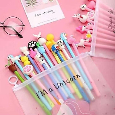 Combo túi  20 cây bút bi thú cho bé ,nhiều màu sắc ,ngộ nghĩnh xinh xắn đáng yêu cho bé lựa chon 