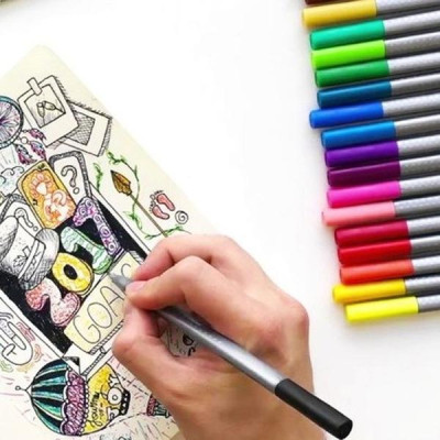 Bút dạ kim nắp kẹp-hộp quà tặng 30 màu Faber 150730