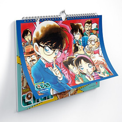 Lịch Treo Tường Thám Tử Lừng Danh Conan 2025 (Tặng Kèm Poster Đính Bên Trong