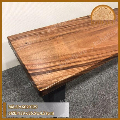BĂNG GHẾ DÀI MẶT GỖ NGUYÊN TẤM TỰ NHIÊN ĐỘC ĐÁO KC20129