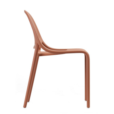 Ghế nhựa đúc liền khối tựa lưng dạng lưới