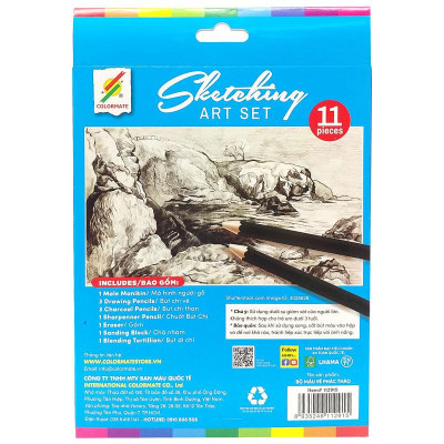 Bộ Chì Vẽ Phác Thảo - Colormate 112915 (11 Chi Tiết)