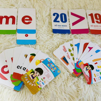 Flashcard- Bộ Thẻ Chữ Cái và Chữ Ghép giúp bé nhận biết mặt chữ và đọc dễ dàng