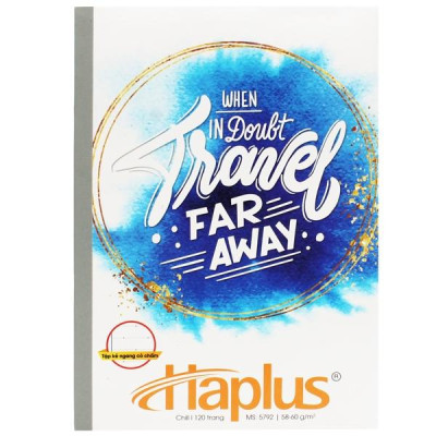 Combo 5 Tập Chill Kẻ Ngang Có Chấm 120 Trang ĐL 58-60g/m2 - Haplus 5792 (Mẫu Màu Giao Ngẫu Nhiên)