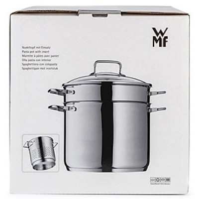 Set nồi kèm xửng hấp WMF Nudeltopf 24 cm mit Glasdeckel Hàng Chính Hãng