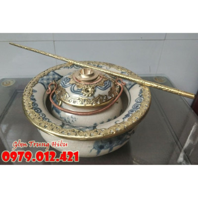 Bát điếu men rạn Bát Tràng