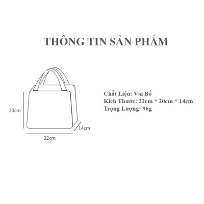 Túi Đựng Hộp Cơm Giữ Nhiệt Với Nhiều Họa Tiết