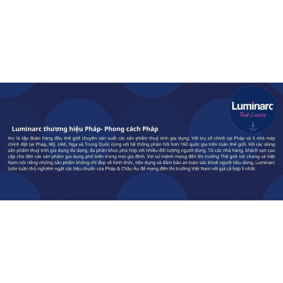 Tô thủy tinh Luminarc Diwali Granit Marble 21cm đựng thức ăn, kháng vỡ, cường lực - 1 cái - P9836