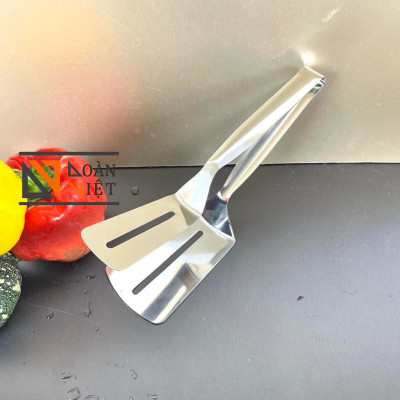 KẸP GẮP ĐA NĂNG, GẮP ĐỒ CHIÊN, THỰC PHẨM 26 cm. S.Phẩm có 2 mảnh giúp giữ cố định thực phẩm. Inox không rỉ, sáng bóng. C