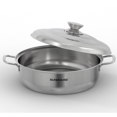 NỒI LẨU INOX 1 ĐÁY SUNHOUSE SHG26L - Hàng Chính Hãng