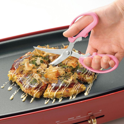 [CHÍNH HÃNG] Kéo nhà bếp đầu cong siêu sắc bén Shimomura Yaki Party - Hàng nội địa Nhật Bản | Made in Japan