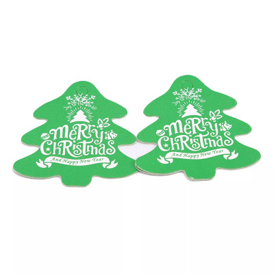 COMBO 5 Thẻ Giáng Sinh - Phụ kiện treo lủng lằng hình cây thông Giáng sinh. Phụ kiện làm Thẻ quà mang Thông điệp Giáng sinh. Quà tặng khách hàng Thân Yêu