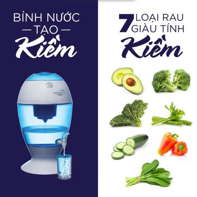 Bình lọc nước gia đình tạo ion kiềm 20L công nghệ mới - Hàng nhập khẩu Mỹ