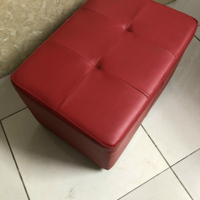 Ghế đôn da Juno Sofa ngang 45 x sâu 37  x cao 35 