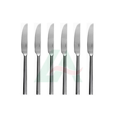 Bộ 6c Dao ăn 107002 - Inox 304 Stainless Steel 18/10 Đồ dùng bàn tiệc nhà hàng khách sạn cao cấp (Set of 6pcs Table knife SS18/10)