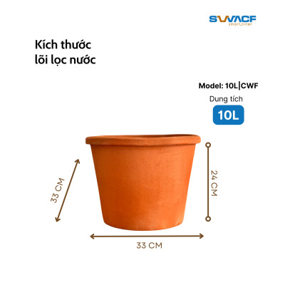 Lõi lọc nước uống trực tiếp SWACF 10L | CWF, tốc độ lọc 2 - 4 lít/giờ, giữ khoáng thiết yếu - Công nghệ Mỹ