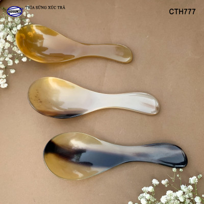 Muỗng xúc trà bằng sừng xuất nhật - giúp không mất hương vị trà - Xúc gia vị, cafe, deccor - An toàn cho sức khỏe - CTH777