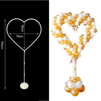 Trụ bóng bay ngôi sao trái tim - trang trí sinh nhật, sự kiên.