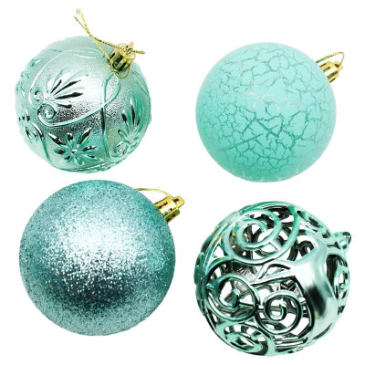 Hộp 16 Trái Châu Trang Trí Giáng Sinh - 8ADLKE16 - Màu Xanh Mint