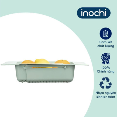 Khay Trượt Yoko: Gác chậu rửa, nhựa nguyên sinh, kháng khuẩn Ag+, tiện dụng - Hàng chính hãng ( Tặng kèm khăn lau pakasa)